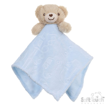 Blue Baby Embossed Comforter Blanket (36x36CM)
