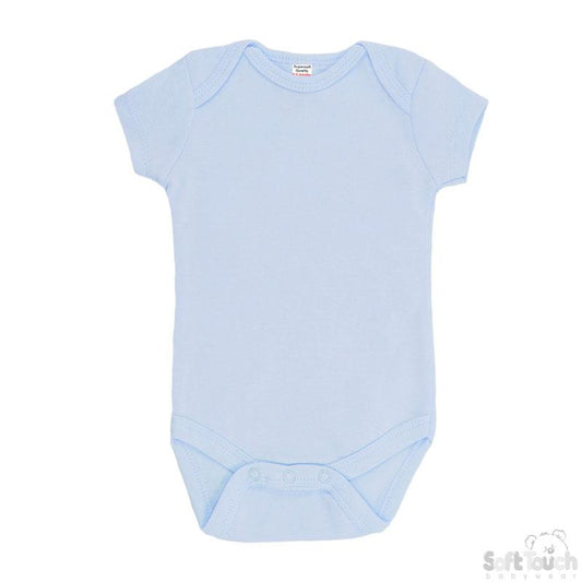 Plain Blue Bodysuit (3-6 Months) BS4653-B - Kidswholesale.co.uk