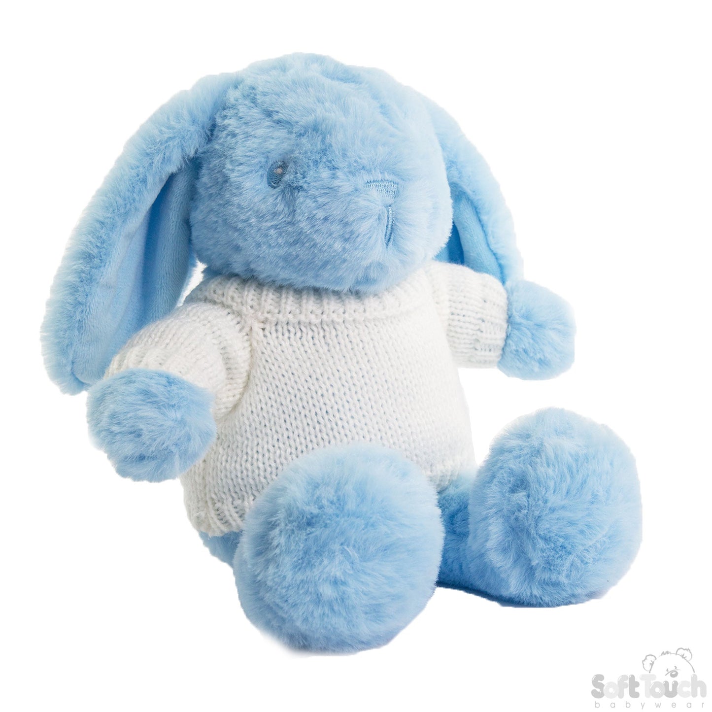 BLUE RABBIT W/SWEATER - 20 CM- BU320-B