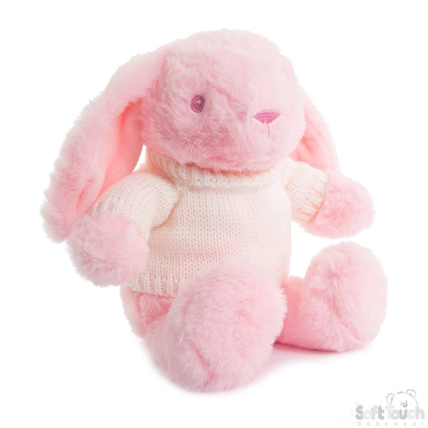 PINK RABBIT W/SWEATER - 20 CM- BU320-P