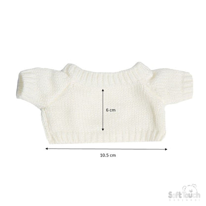 PINK RABBIT W/SWEATER - 20 CM- BU320-P