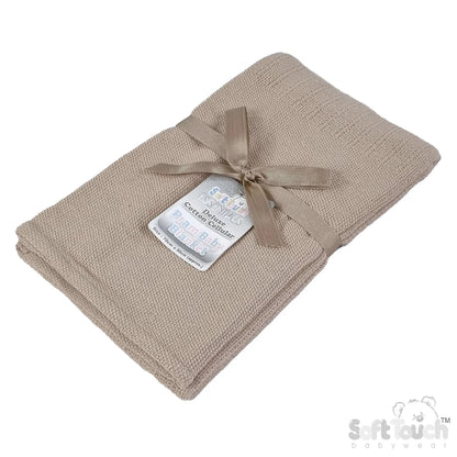 Deluxe Personalisation Cotton Cellular Blanket
