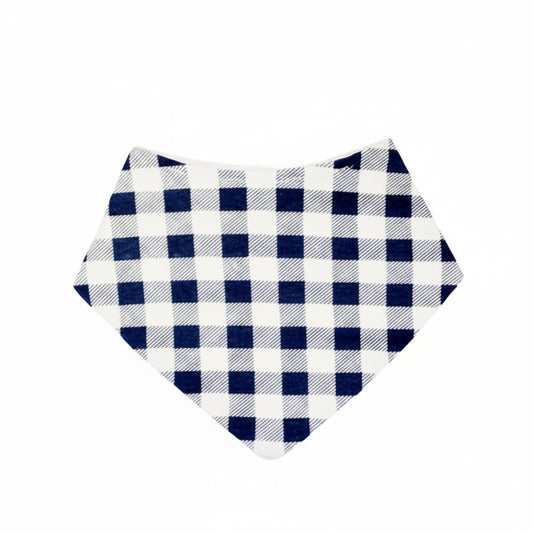 Checks Design Bandana Baby Bib – Soft Cotton Infant Bib