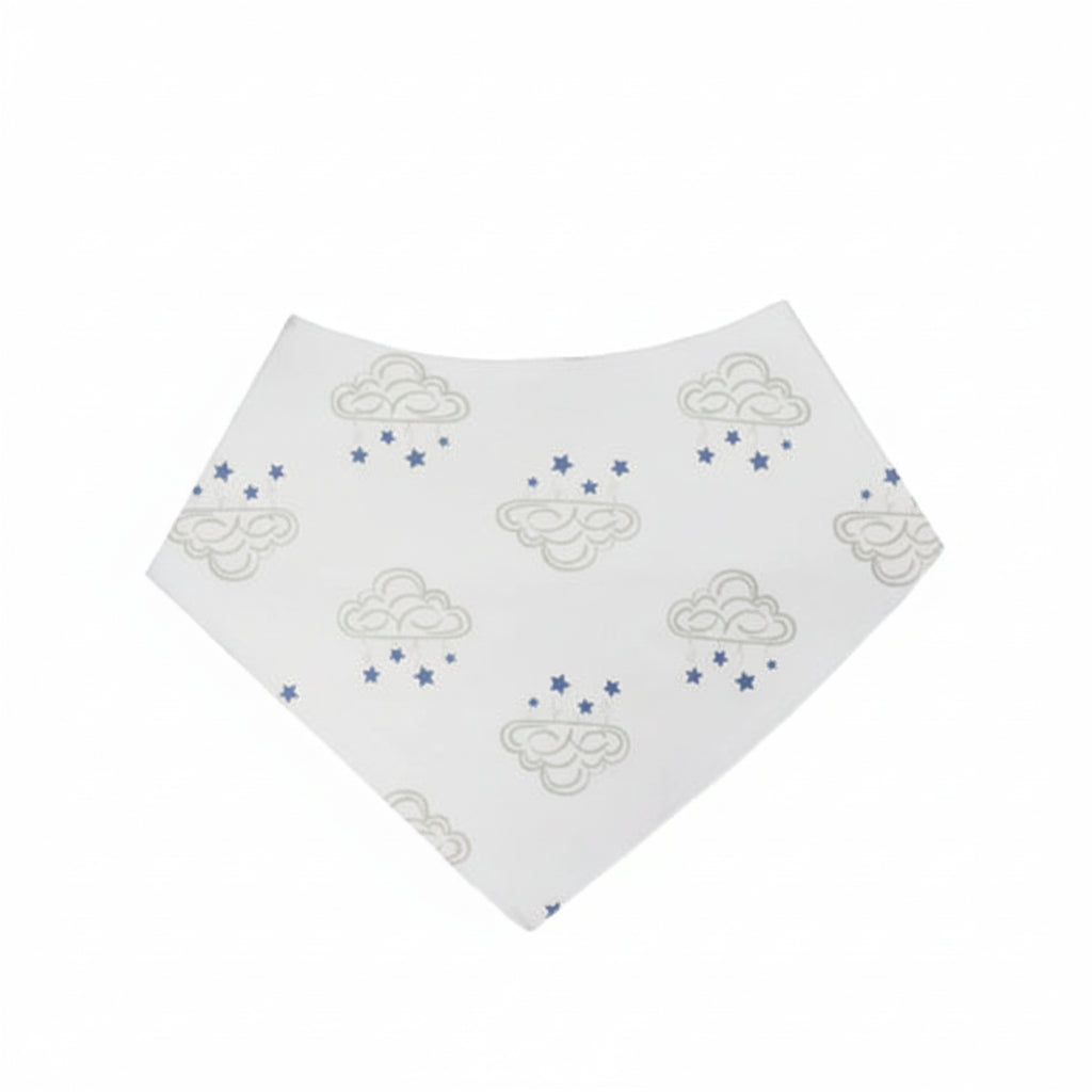 Grey Clouds Bandana Bibs