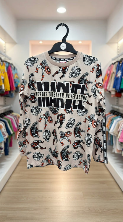 Marvel Heroes Long Sleeve Tee