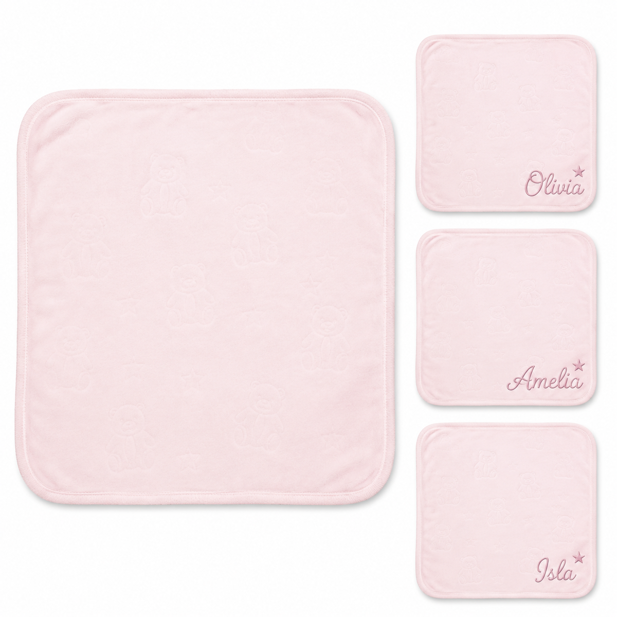 Personalized Animal Embossed Flannel Wrap