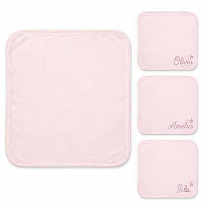 Personalized Animal Embossed Flannel Wrap