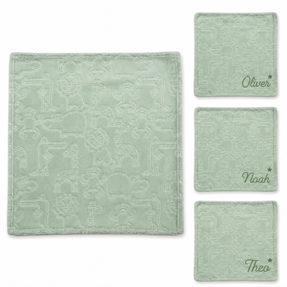Personalized Animal Embossed Flannel Wrap