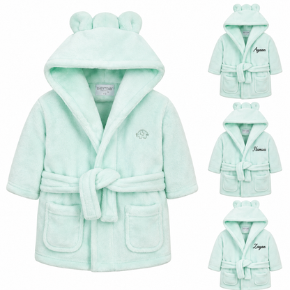 Personalised Super Soft Dressing Gown With Ears (Baby Gown)