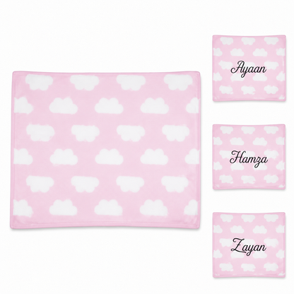 Personalised Baby Soft Fleece Roll Blanket | Soft Baby Blanket for Newborns