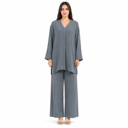 Women's Viscose Two Piece Cord Set | Comfortable Co-Ord Set for Casual & Everyday Wear