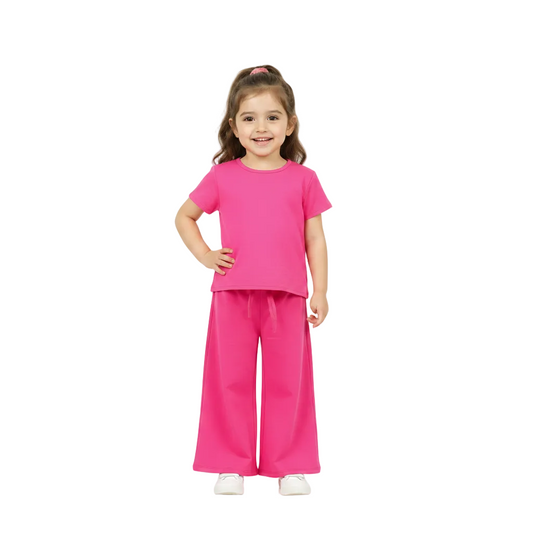 Girls 2-Piece Co-ord Set | T-Shirt & Shorts Summer Outfit