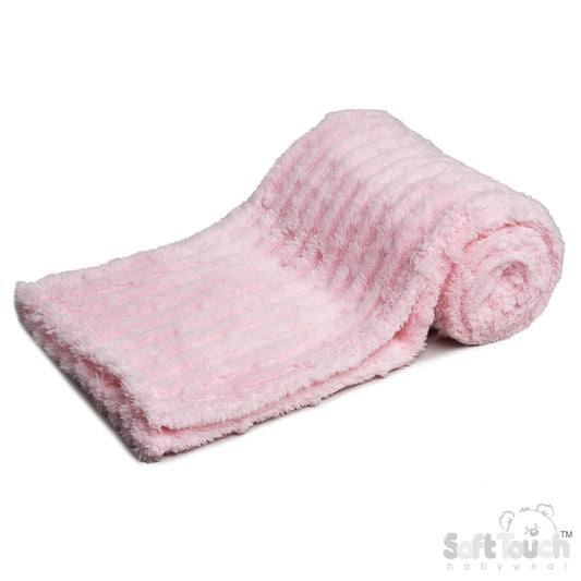 PINK BUBBLE SHERPA WRAP - FBP244P