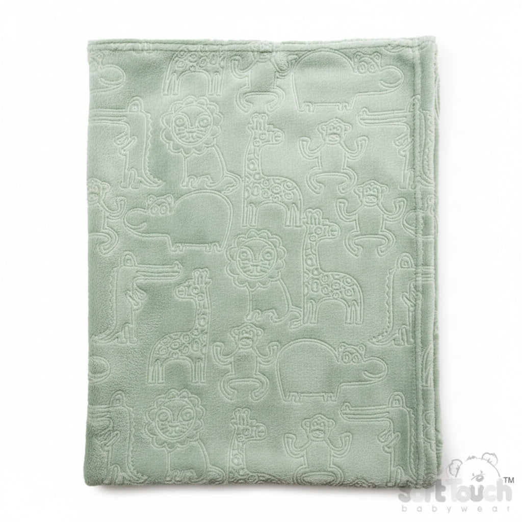 Animal Embossed Flannel Wrap