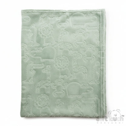 Animal Embossed Flannel Wrap