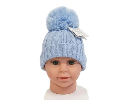 Baby Knitted Pom-Pom Hat