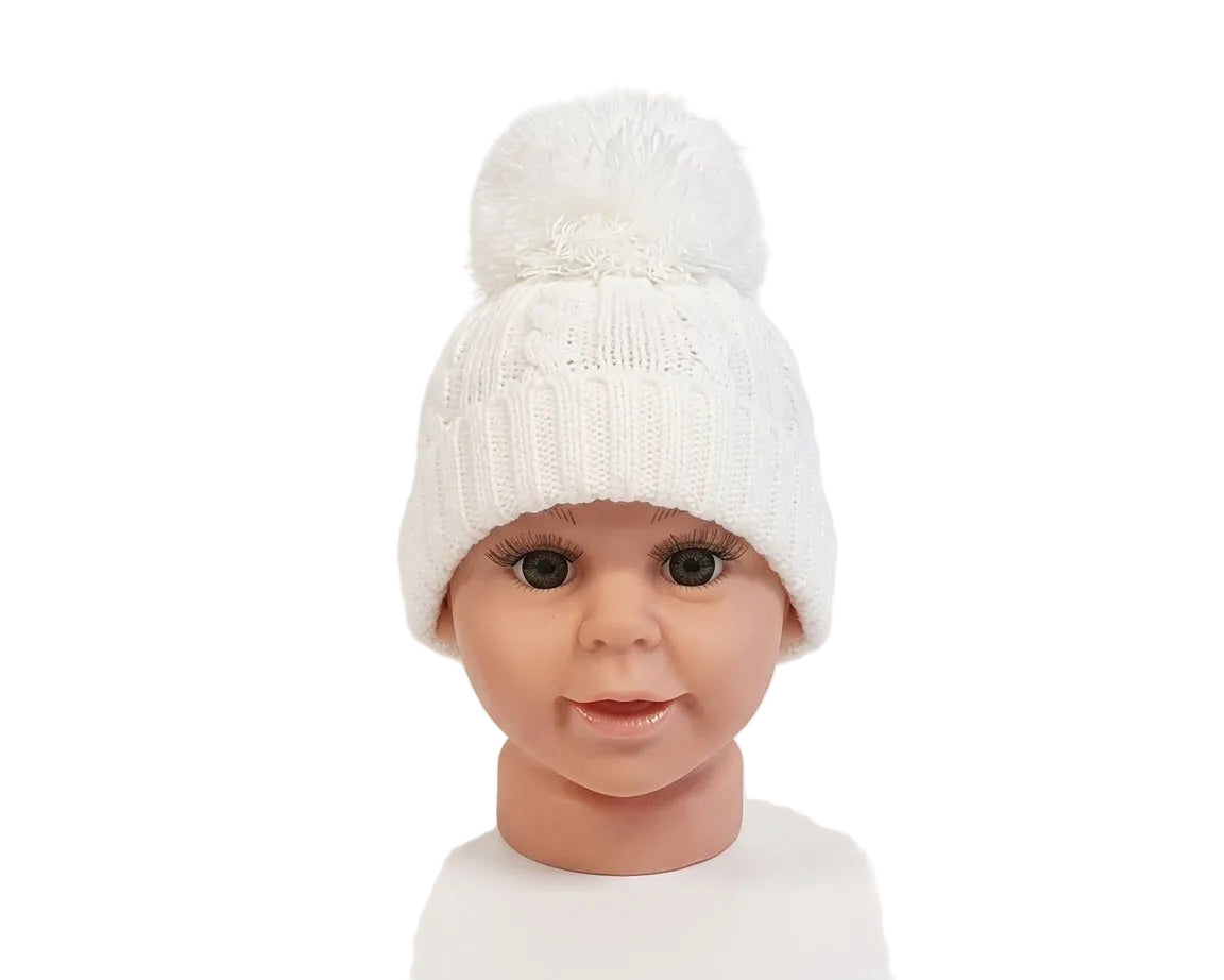 Baby Knitted Pom-Pom Hat