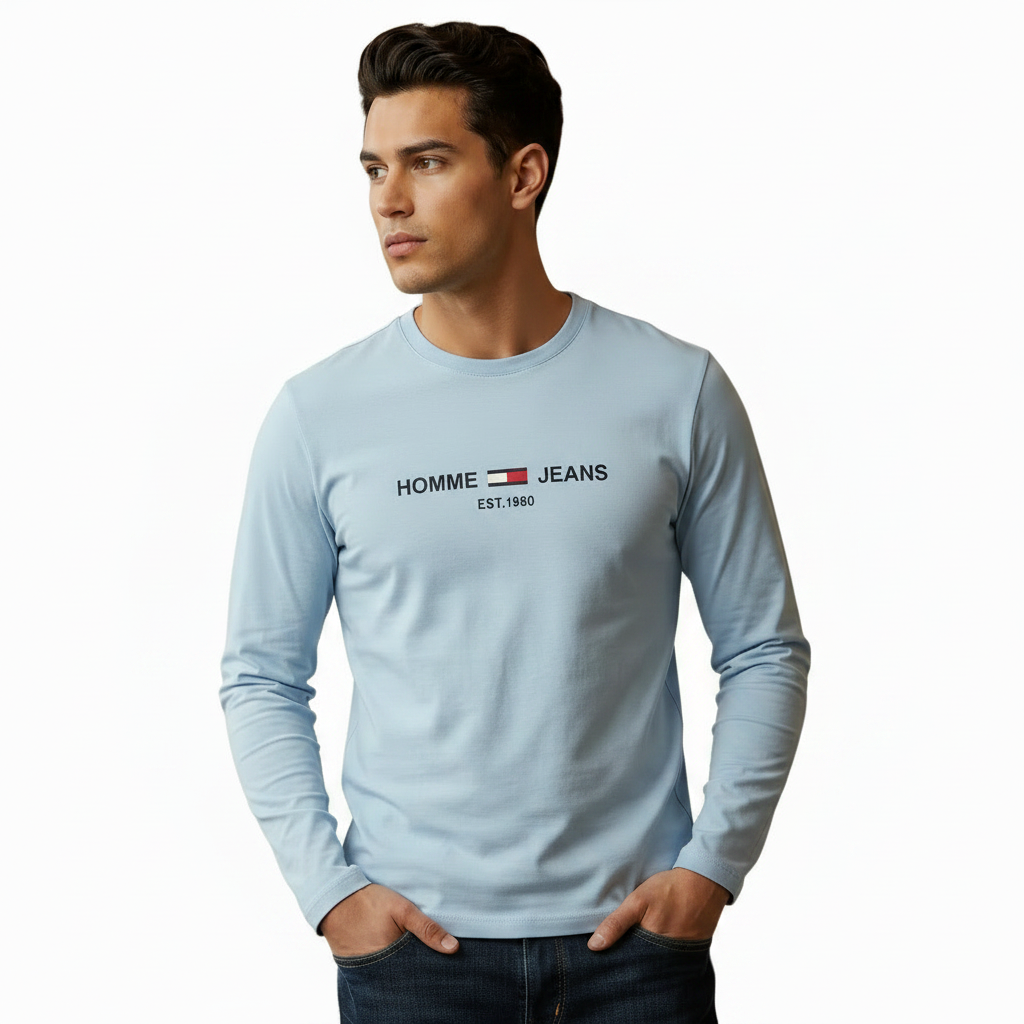 Script Graphic Long-Sleeve