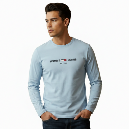 Script Graphic Long-Sleeve