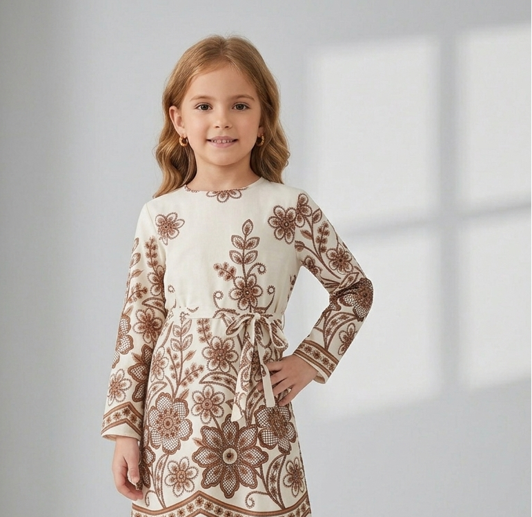 Floral Print Longline Tunic and Trousers Set
