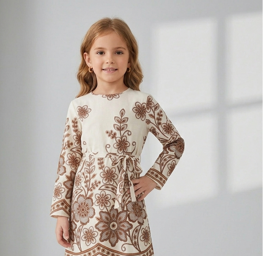 Floral Print Longline Tunic and Trousers Set