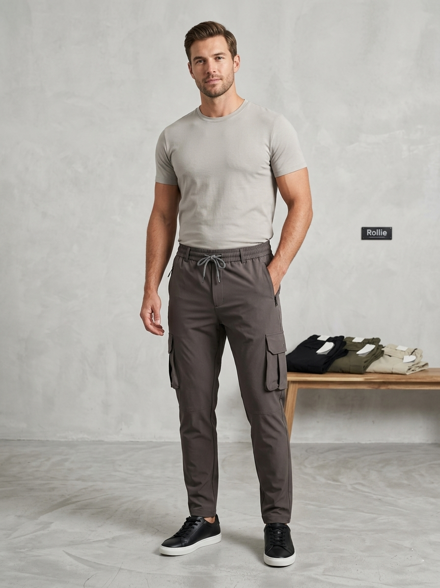 Slim-Fit Cargo Chinos