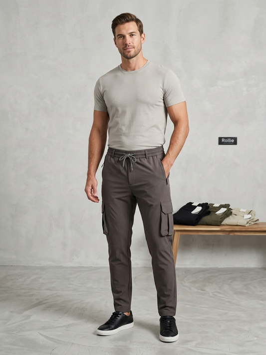 Slim-Fit Cargo Chinos