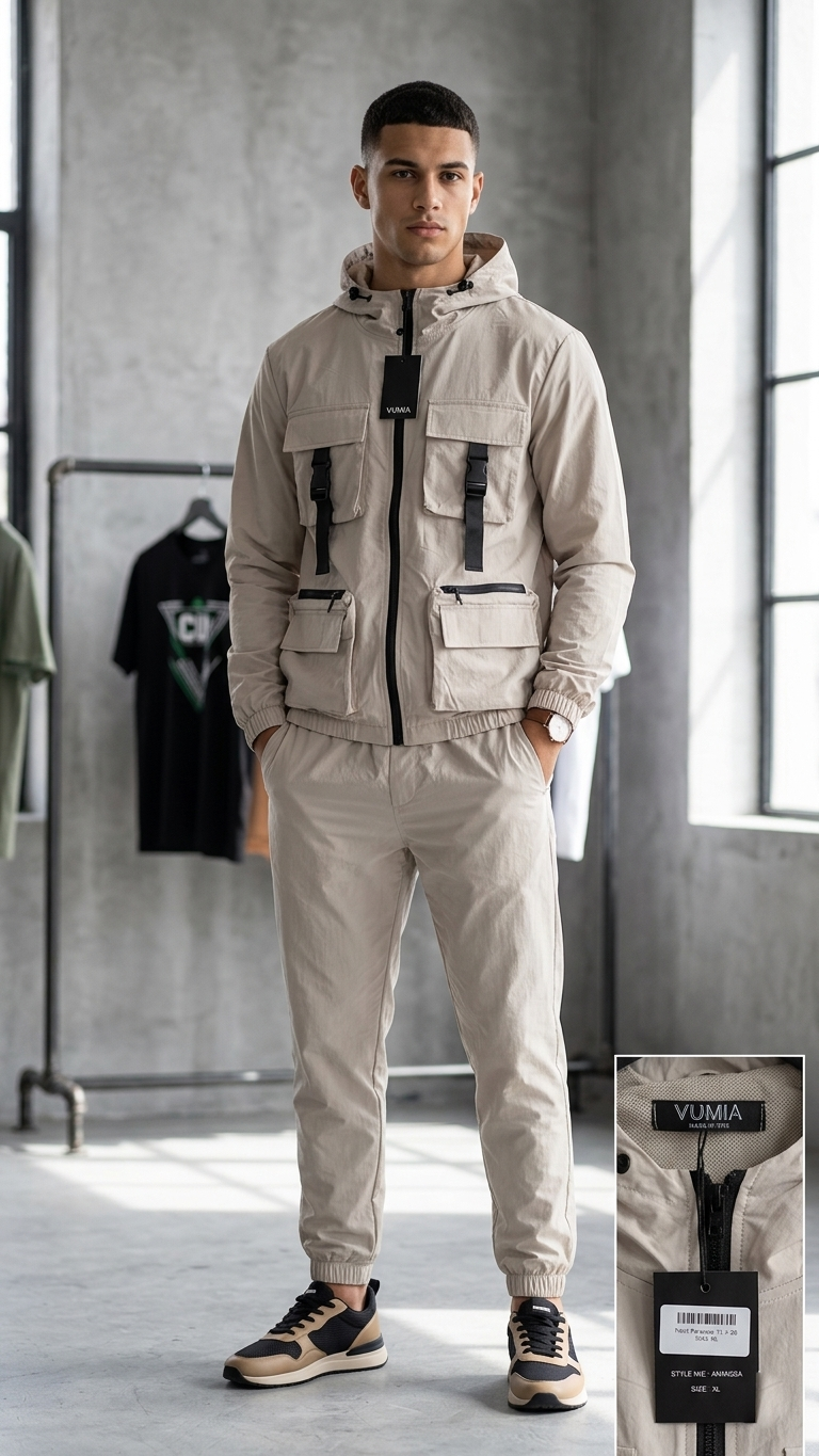 Multi-Pocket Utility Tracksuit