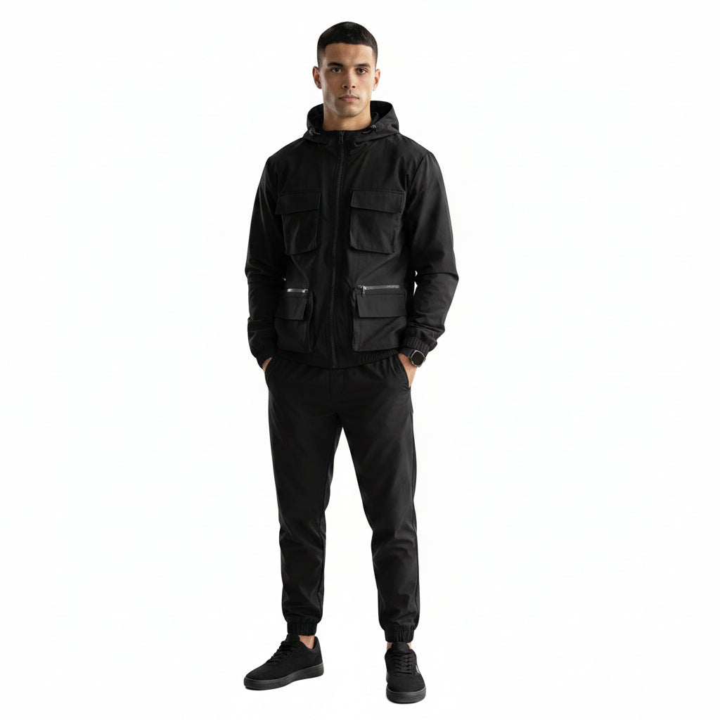 Men's Multi-Pocket Utility Tracksuit | Cargo Co-Ord Set