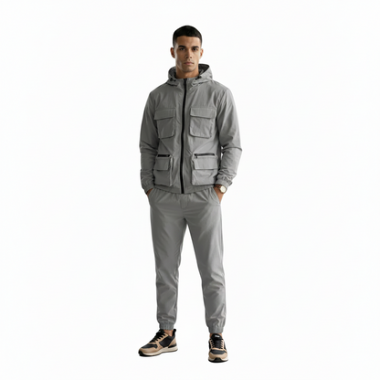 Men's Multi-Pocket Utility Tracksuit | Cargo Co-Ord Set