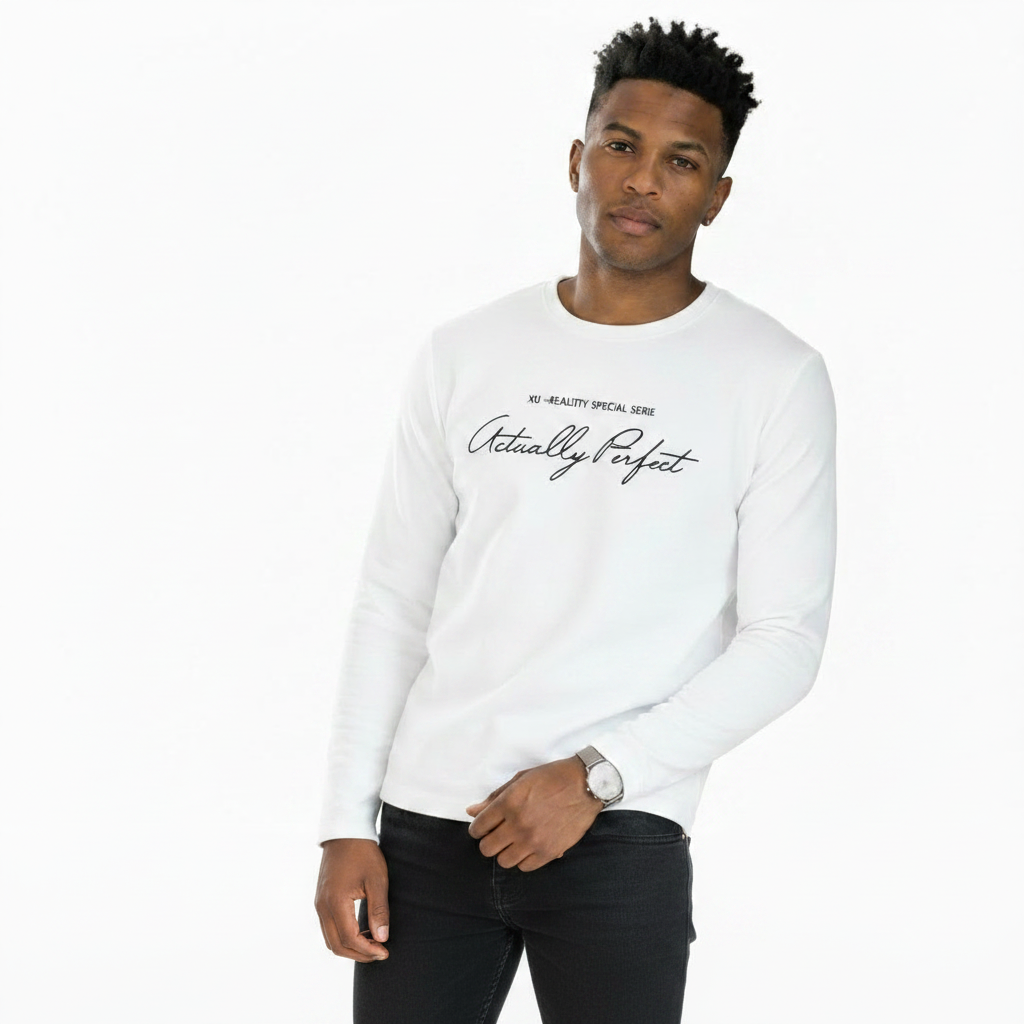 Men's Script Graphic Sweatshirt | Casual Streetwear Style