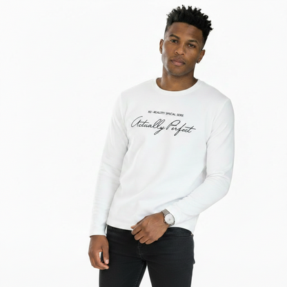 Men's Script Graphic Sweatshirt | Casual Streetwear Style