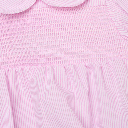 Baby Girls Smocked Romper - Lemon/Pink (0 9M)