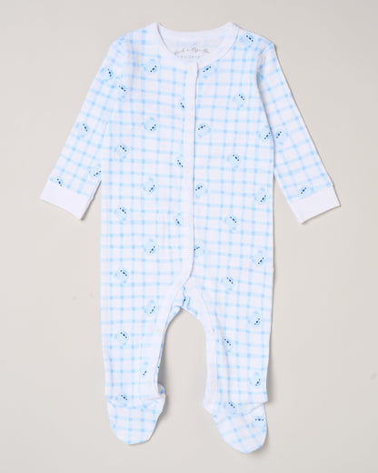 5pc Baby Mesh Bag Gift Set - Blue Happy Bear  (NB-6m) H12814NB