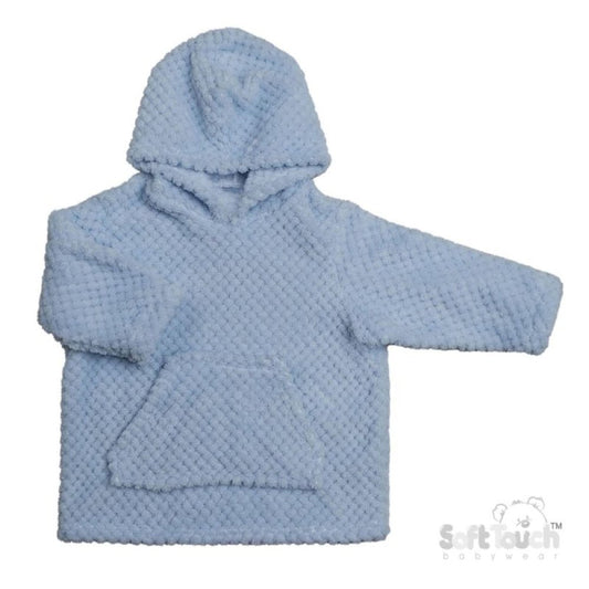 Childrens Waffle Hoodie - Blue (3-6yrs)(PK6) HD210b