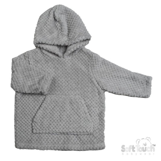 Childrens Waffle Hoodie - Grey (3-6yrs)(PK6) HD210G