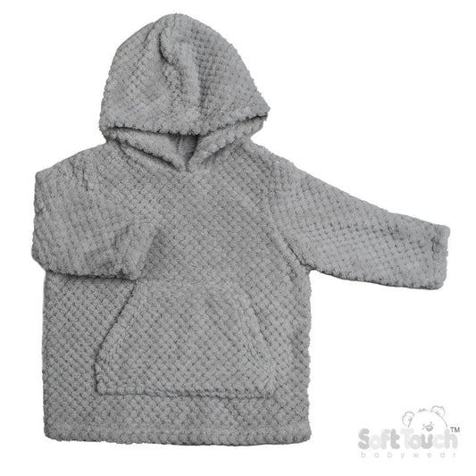 Grey Waffle Hoodie (6M-3Y)