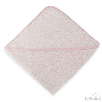 Plain Pink Hooded Robe-HT10-P