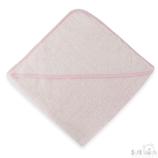 Plain Pink Hooded Robe-HT10-P