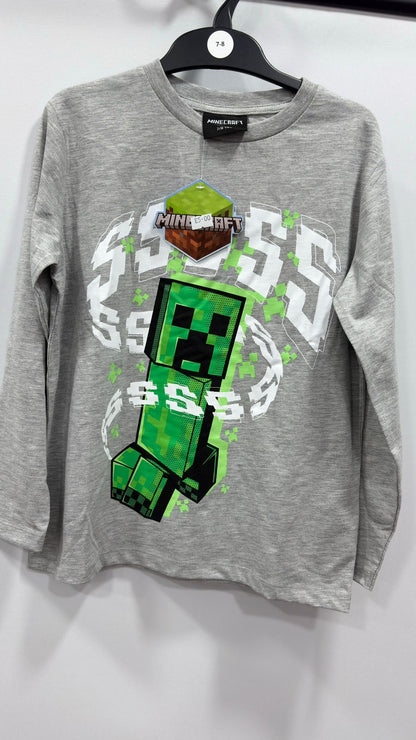 Minecraft Creeper Long Sleeve Tee