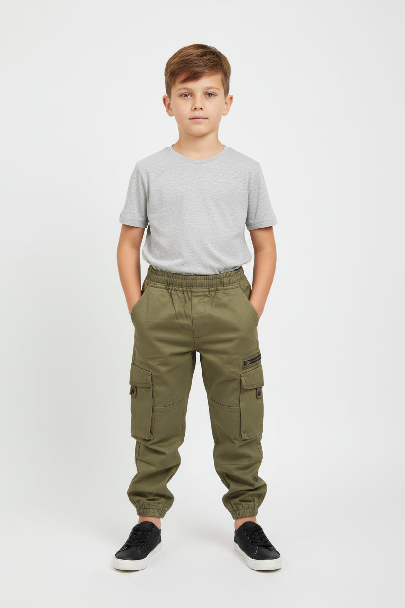 Boy's Cargo Pocket Trousers