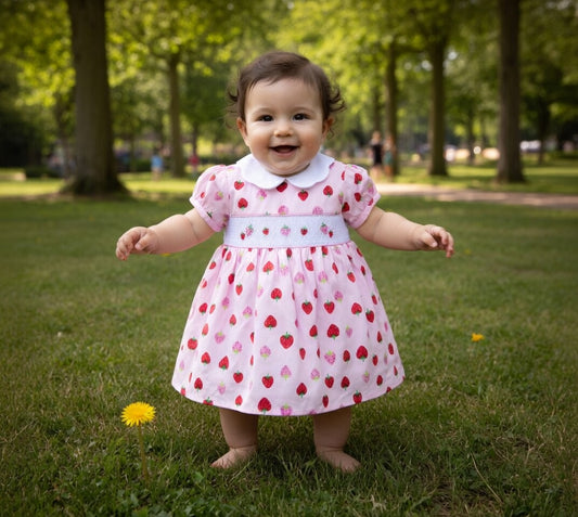 oft Pink Frill Baby Dress