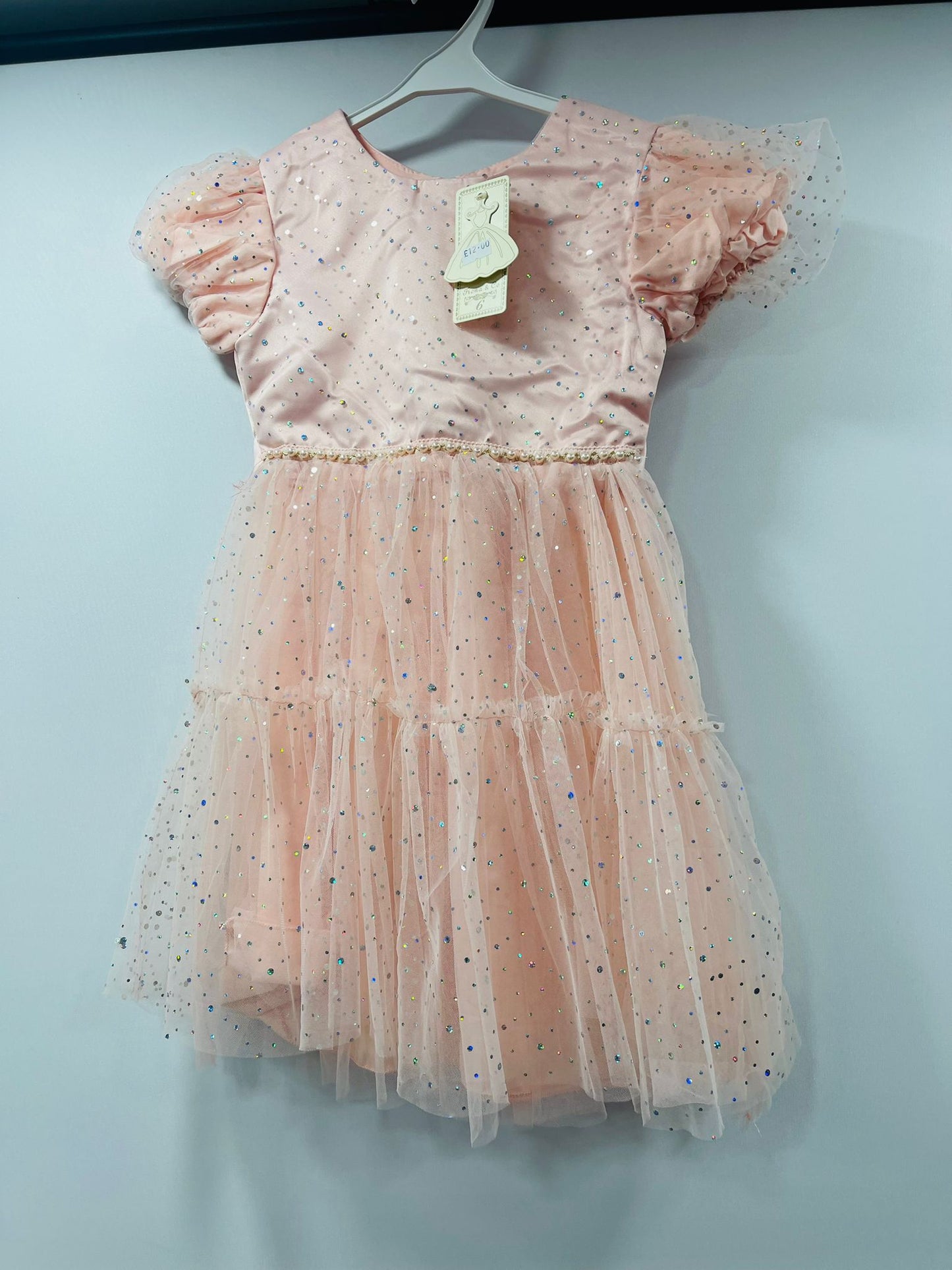 Mint Glitter Tulle Dress