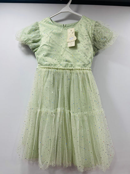 Mint Glitter Tulle Dress