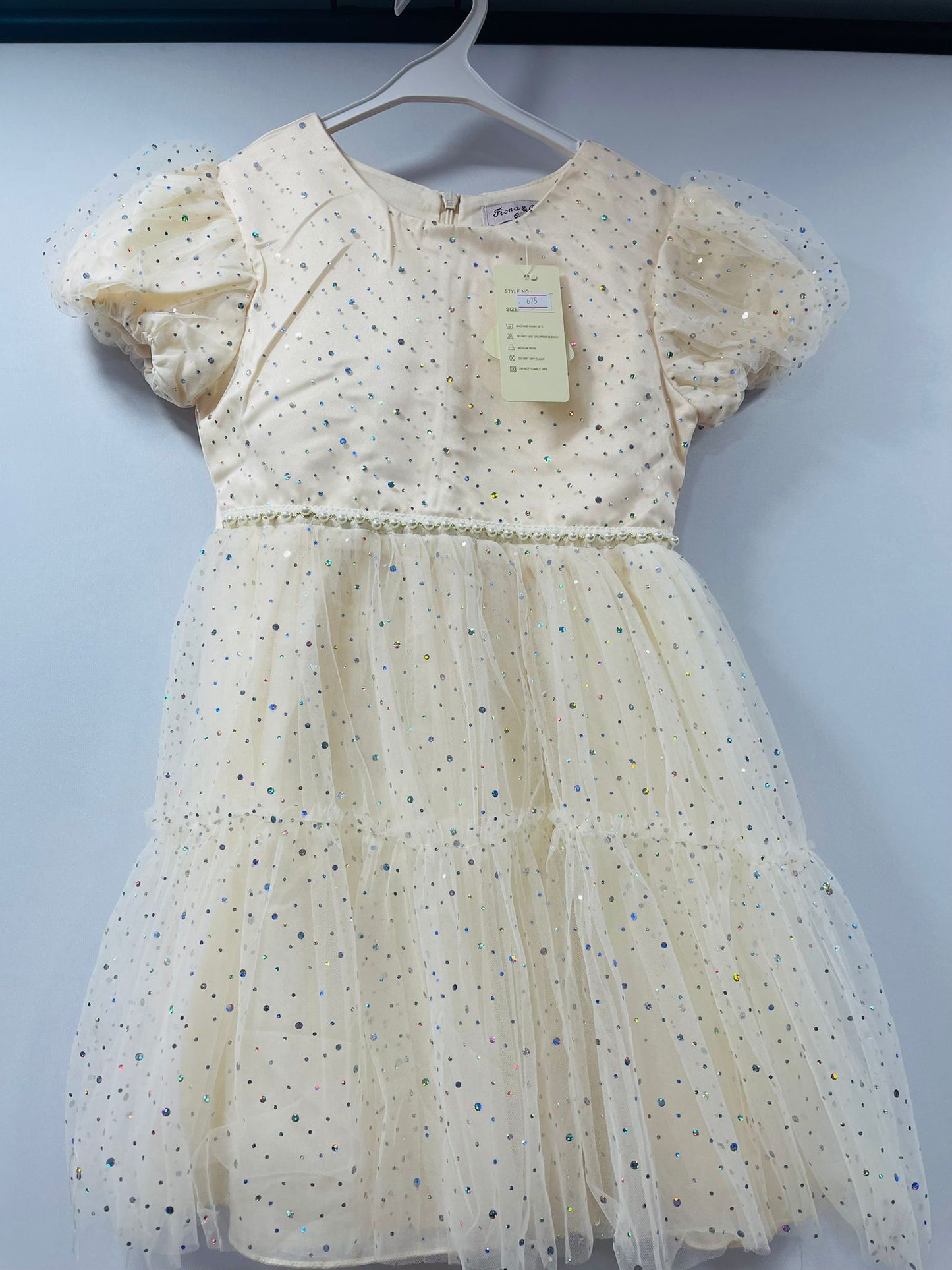 Mint Glitter Tulle Dress