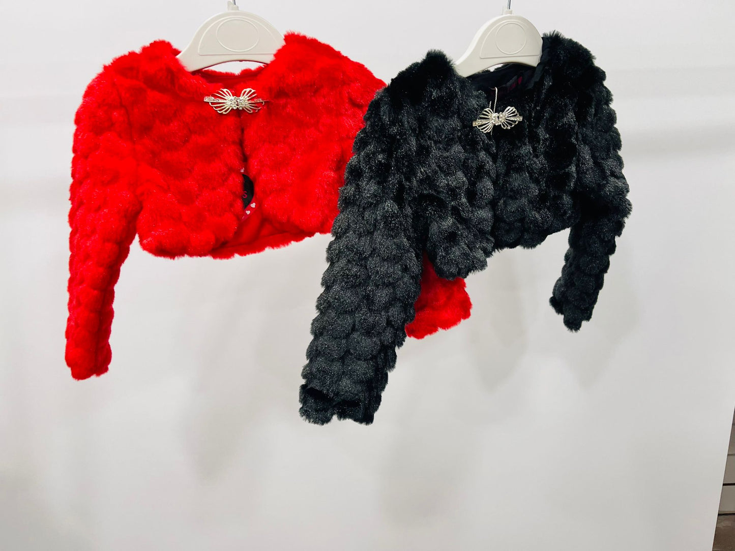 Girls' Faux Fur Bolero Shrug