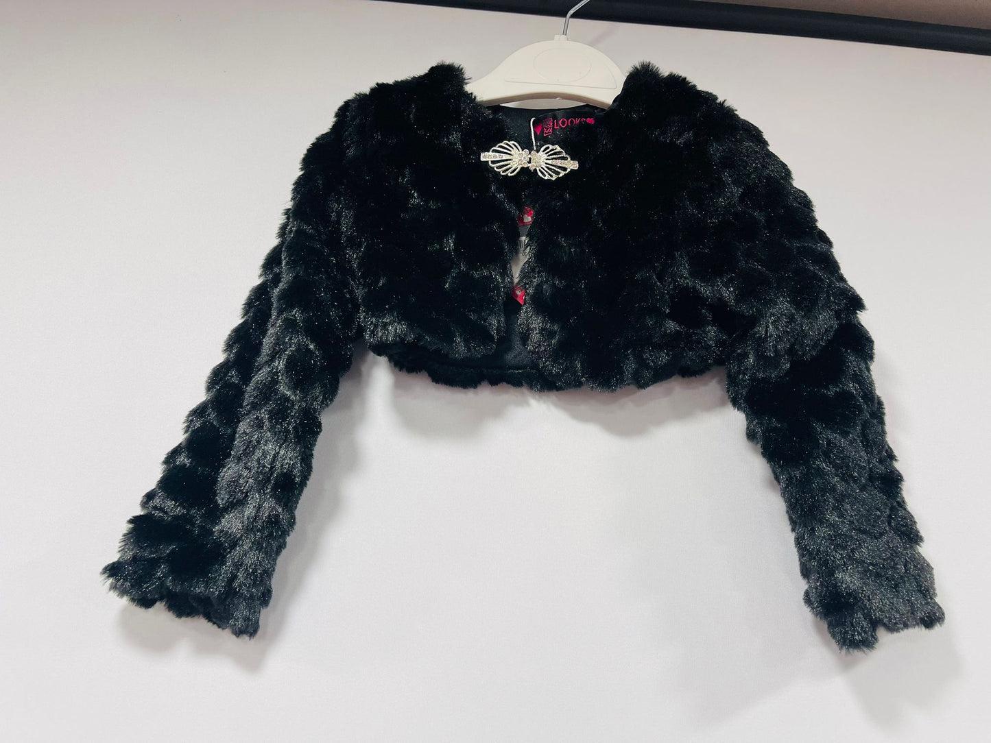 Girls' Faux Fur Bolero Shrug