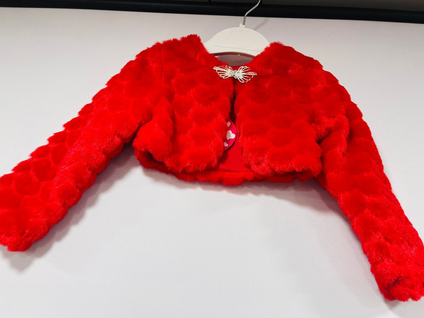 Girls' Faux Fur Bolero Shrug