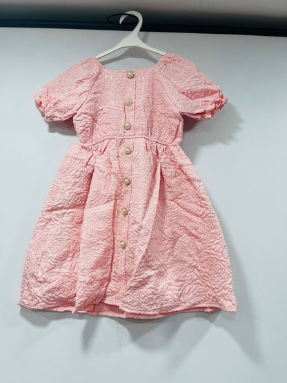 Textured Pearl Button Dress