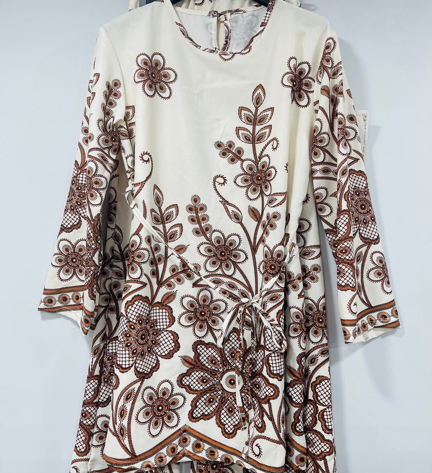 Floral Print Longline Tunic and Trousers Set